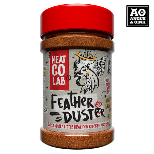 Angus & Oink | Feather Duster Rub | Sweet & Smokey Seasoning | Perfect for Chicken Wings & Pork | 200g