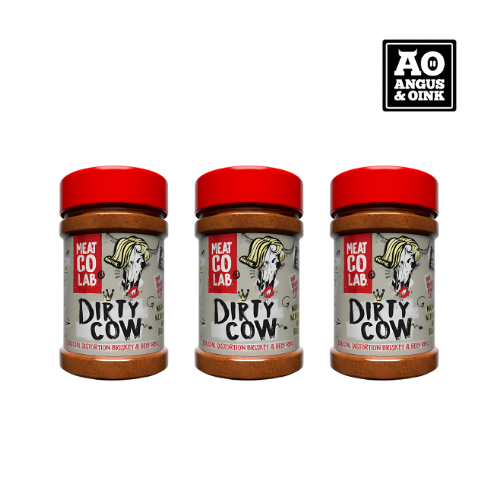 Angus & Oink | Dirty Cow Beef BBQ Rub | Bold Flavour for Brisket & Beef Ribs | Perfect for Low & Slow BBQ | Gluten-Free | 220g
