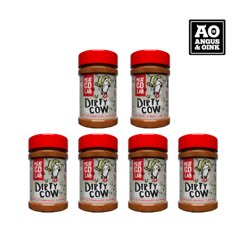 Angus & Oink | Dirty Cow Beef BBQ Rub | Bold Flavour for Brisket & Beef Ribs | Perfect for Low & Slow BBQ | Gluten-Free | 220g