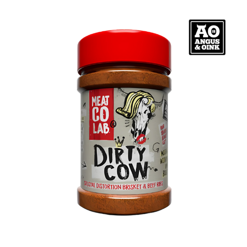Angus & Oink | Dirty Cow Beef BBQ Rub | Bold Flavour for Brisket & Beef Ribs | Perfect for Low & Slow BBQ | Gluten-Free | 220g
