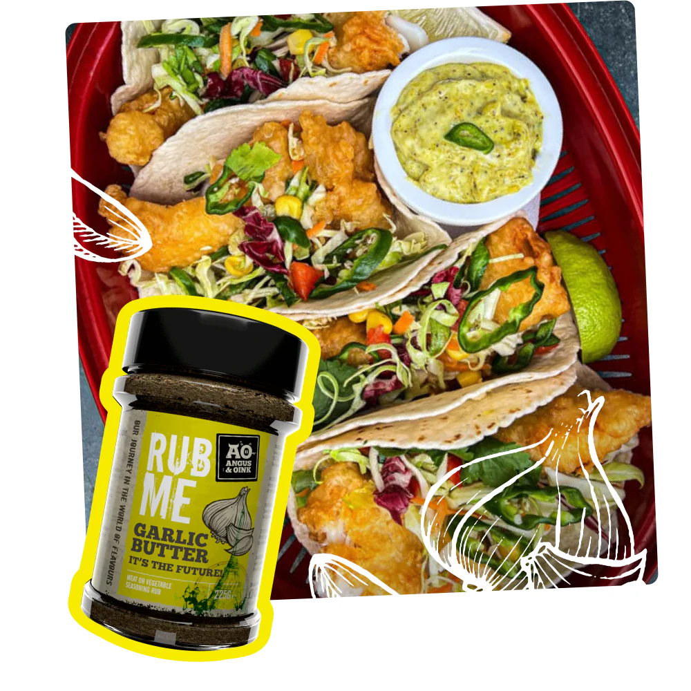 Angus & Oink | Garlic Butter Seasoning | Rich & Indulgent Flavour for Chicken, Fries & Roast Potatoes | 225g