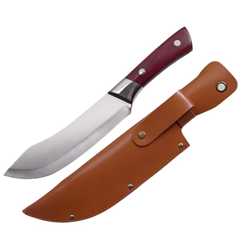 Precision Stainless Steel Slicing Knife with Protective Sleeve (7”)