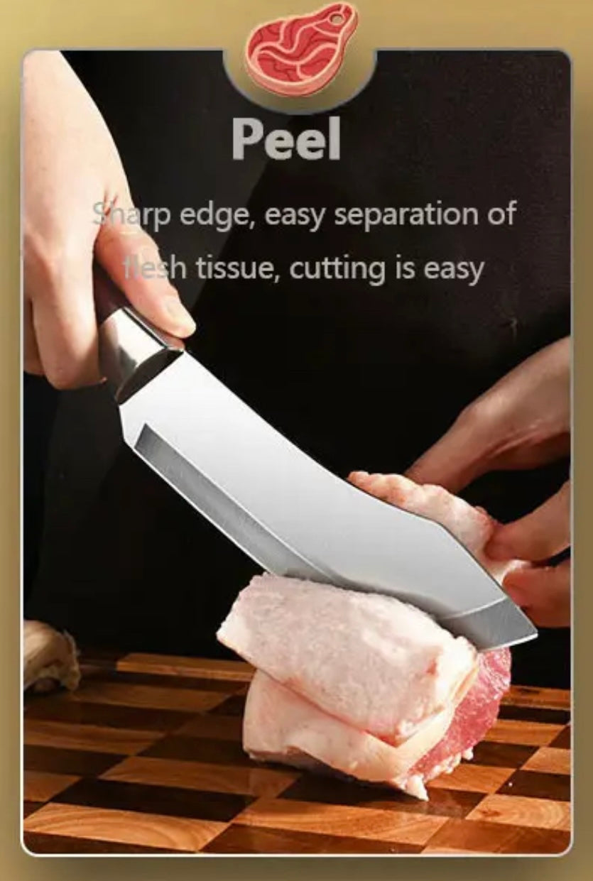 Precision Stainless Steel Slicing Knife with Protective Sleeve (7”)