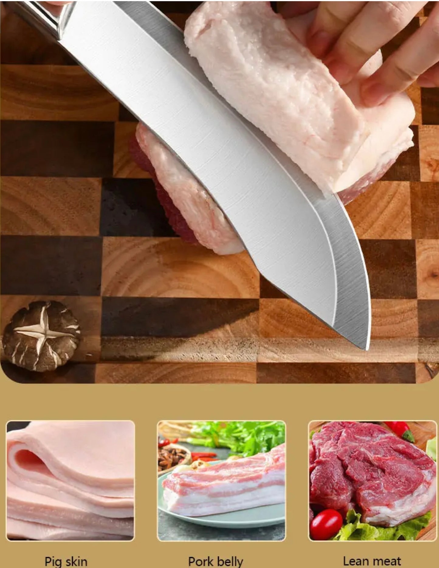 Precision Stainless Steel Slicing Knife with Protective Sleeve (7”)