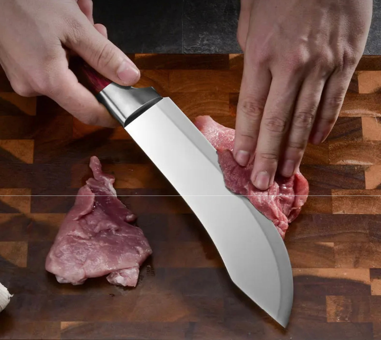 Precision Stainless Steel Slicing Knife with Protective Sleeve (7”)