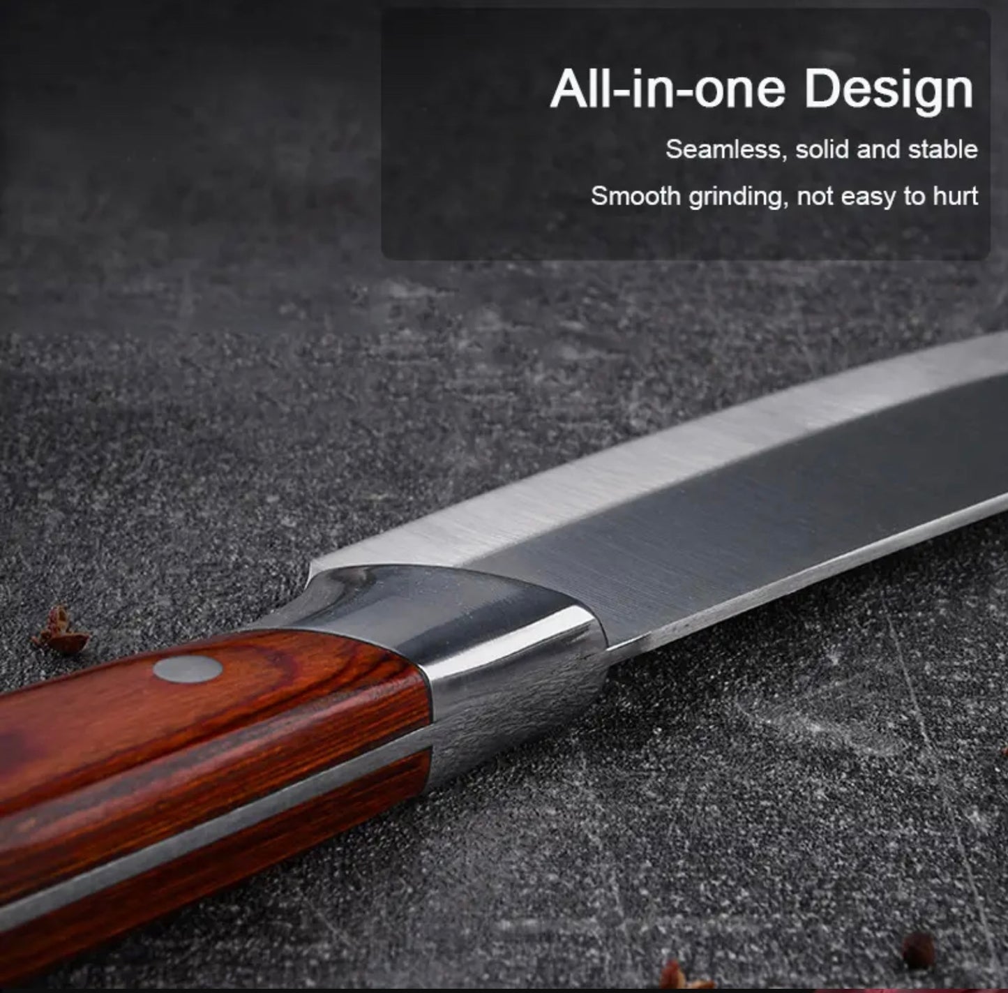 Precision Stainless Steel Slicing Knife with Protective Sleeve (7”)