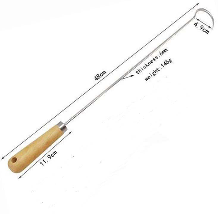 🔥Heavy duty 19" PigTail BBQ Flipper