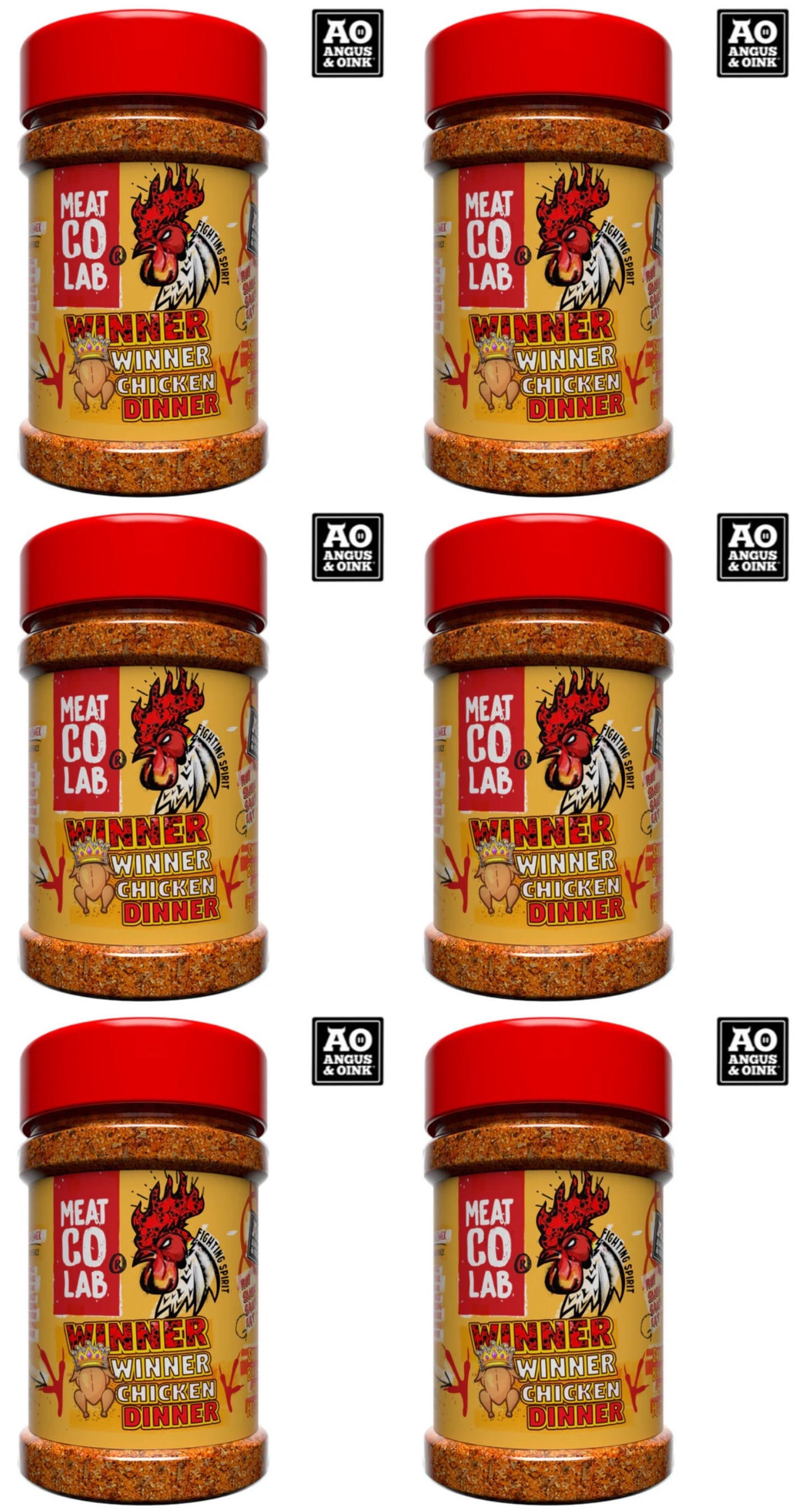 Angus & Oink | Winner Winner Chicken Dinner Rub | MVP of Poultry Seasoning | Perfect for Roast Chicken & Wings | Gluten-Free | 220g