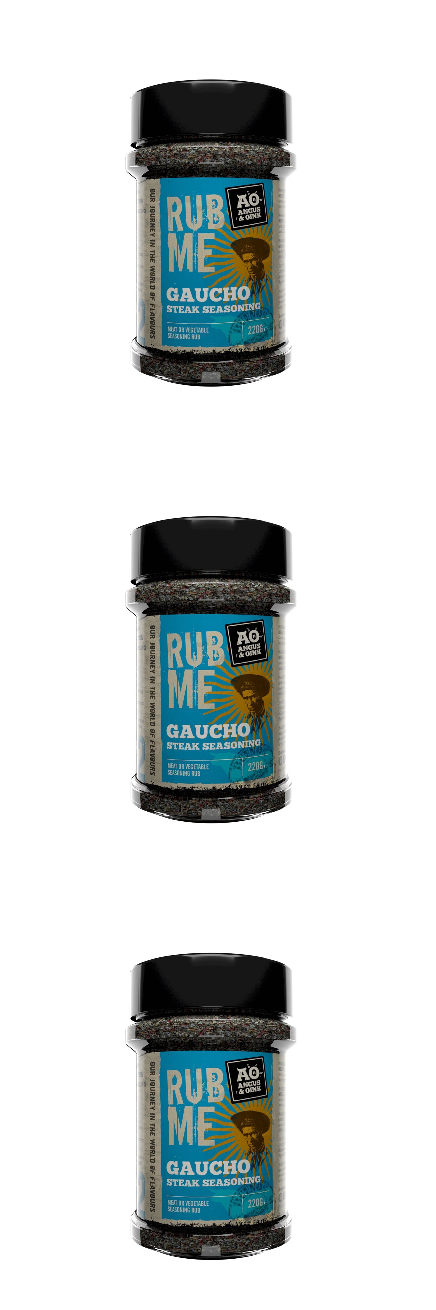 Angus & Oink | Rub Me BBQ Seasoning | Gaucho Flavour | Authentic Argentine Asado Experience | Perfect for Grilling Beef & Lamb | Gluten-Free | 200g