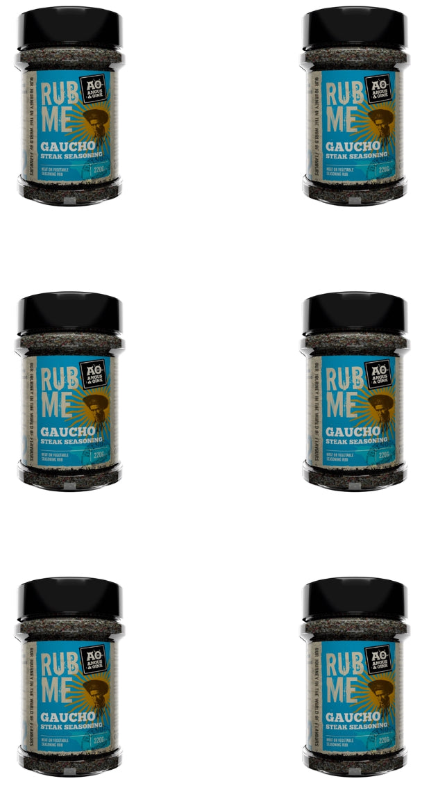 Angus & Oink | Rub Me BBQ Seasoning | Gaucho Flavour | Authentic Argentine Asado Experience | Perfect for Grilling Beef & Lamb | Gluten-Free | 200g