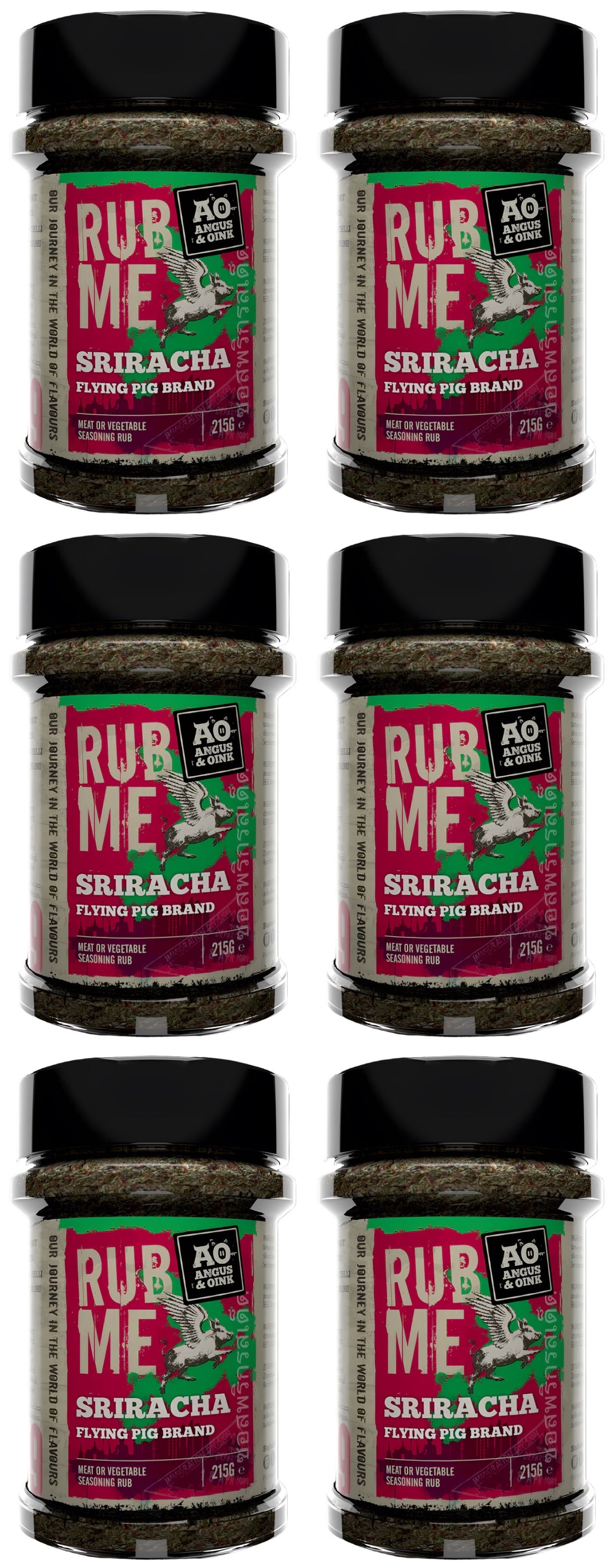 Angus & Oink | Sriracha Seasoning | Tangy Thai Spice Blend | Perfect for Eggs, Noodles, and Shrimp | Gluten-Free | 215g
