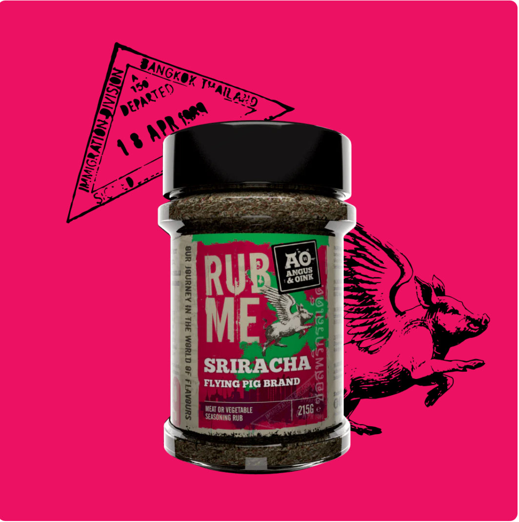 Angus & Oink | Sriracha Seasoning | Tangy Thai Spice Blend | Perfect for Eggs, Noodles, and Shrimp | Gluten-Free | 215g